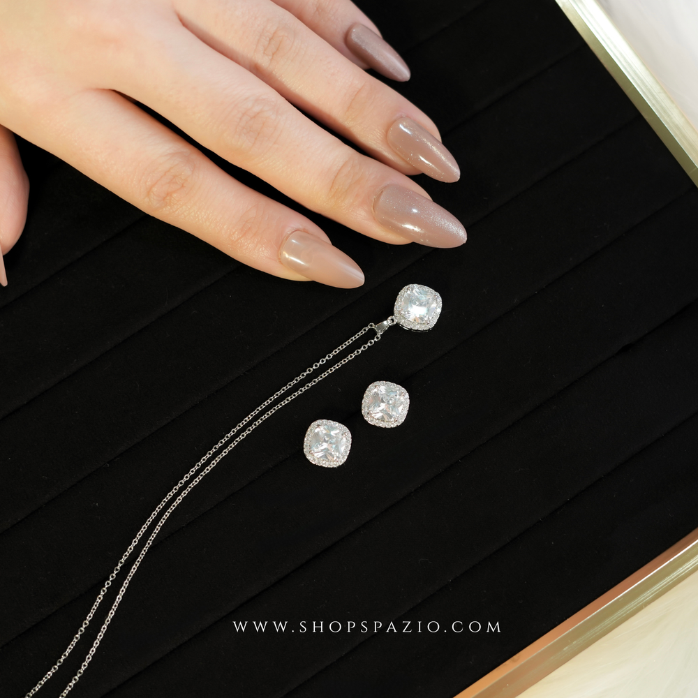 CZ Elegance Pendant Set
