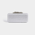 Royale Bow Clutch - Silver