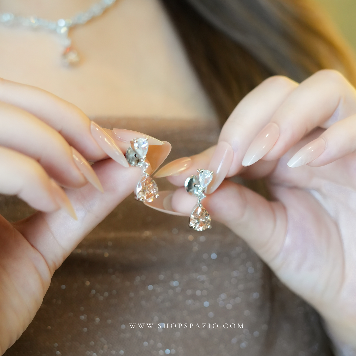 Blush Teardrop Elegance Set