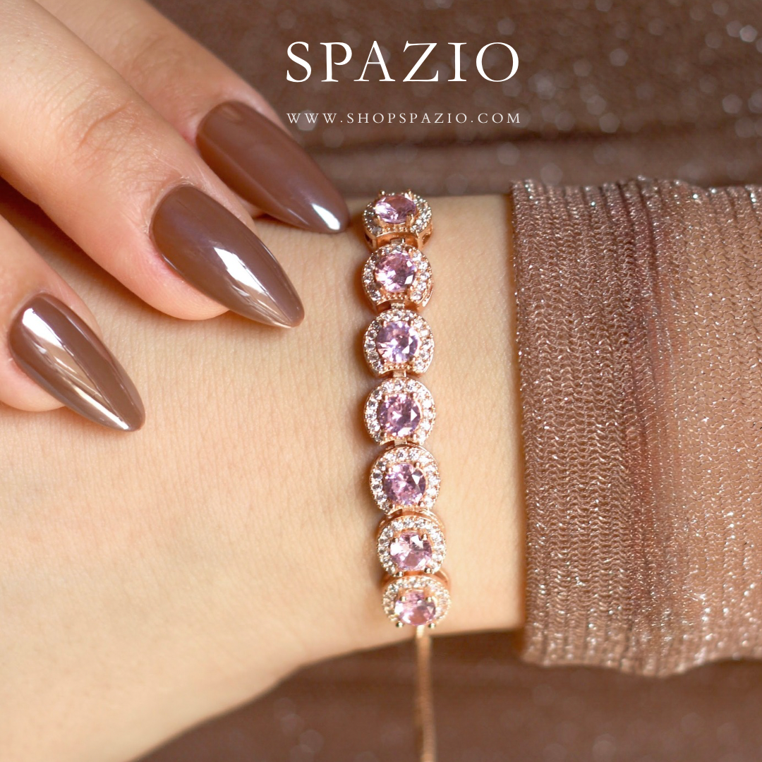 Rosé Radiance Bracelet - Adjustable