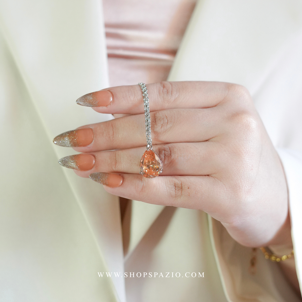 Champagne Dewdrop Necklace Set