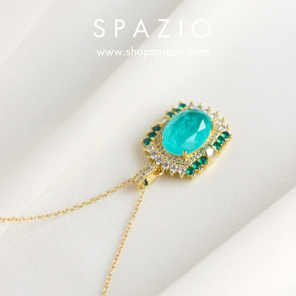 18 K Gold Plated Skyline Pendant necklace