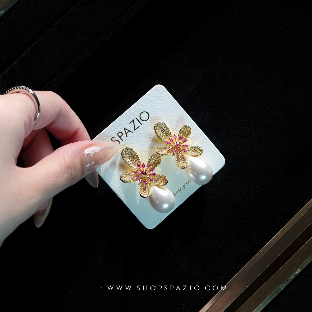 Gulbahar Pearl Drop Earrings