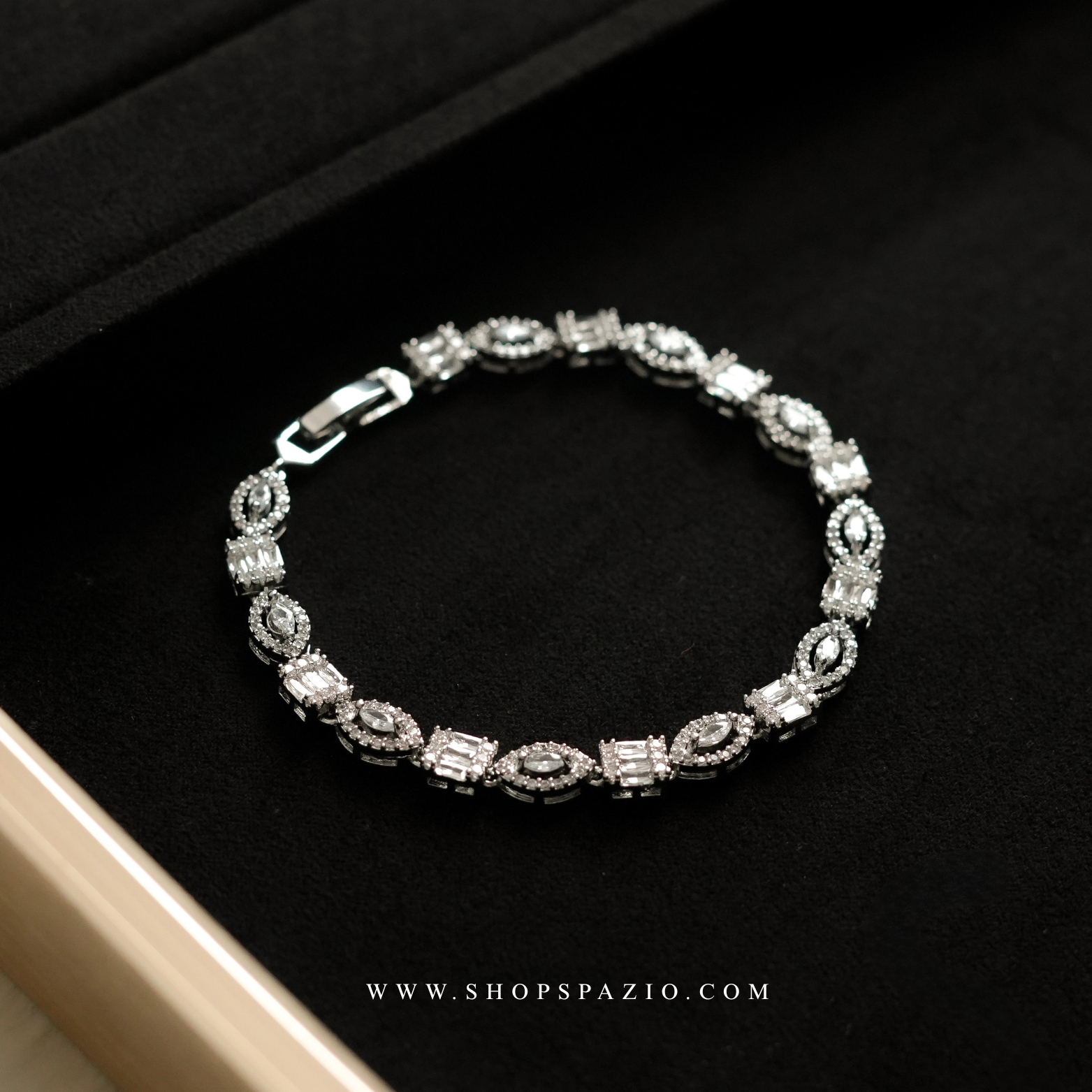 CZ Link Spark Bracelet