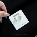 Minimal Floral Pearl Ear Studs