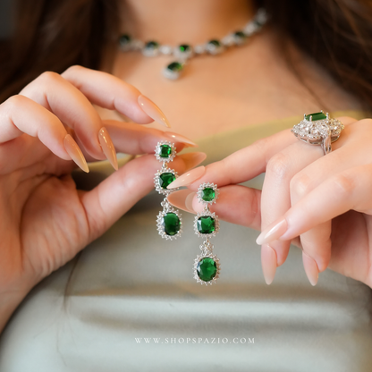 Emerald Square Drop Set
