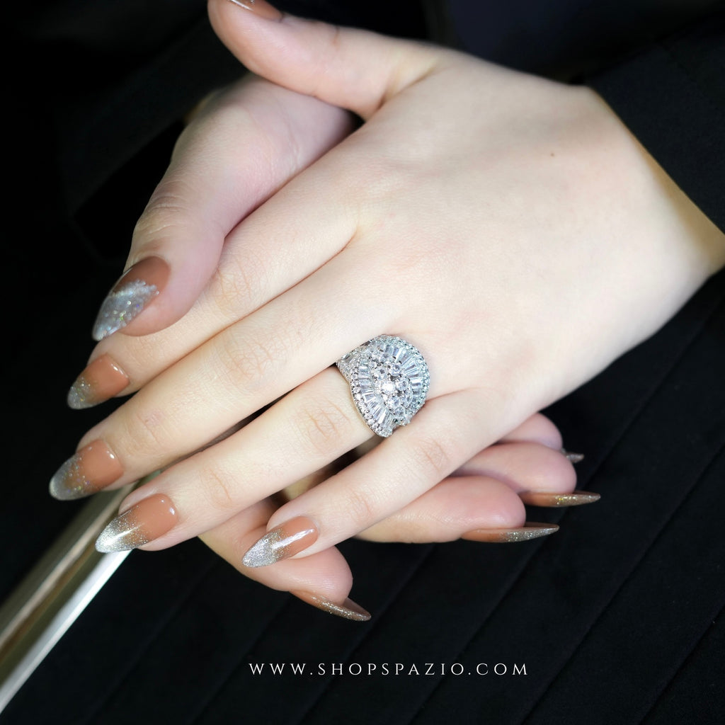 Diamond Pavé Cocktail Ring