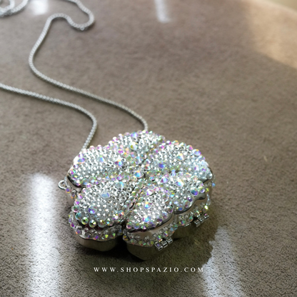 Rhinestone Bloom Clutch