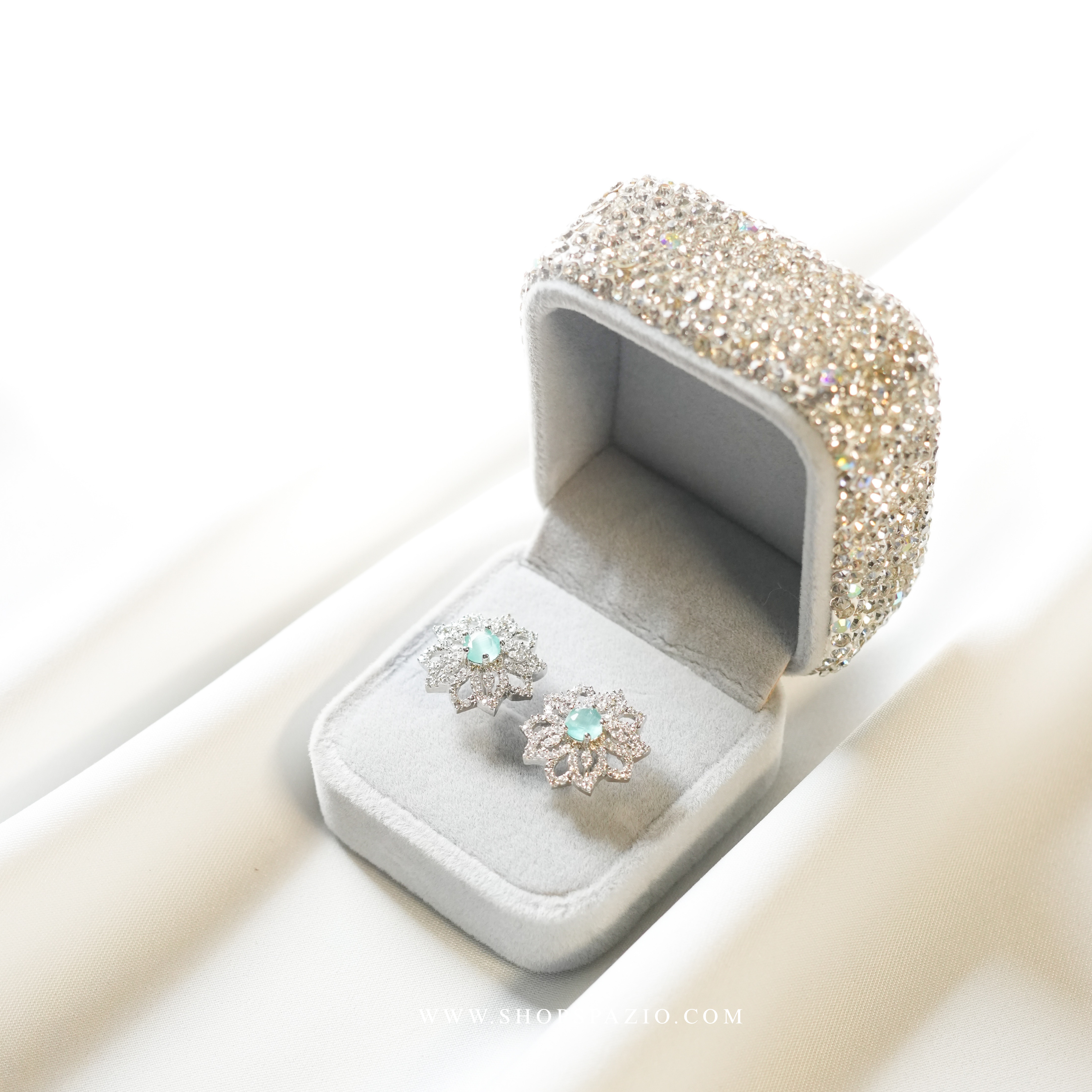 Celeste Bloom Studs -  Mint