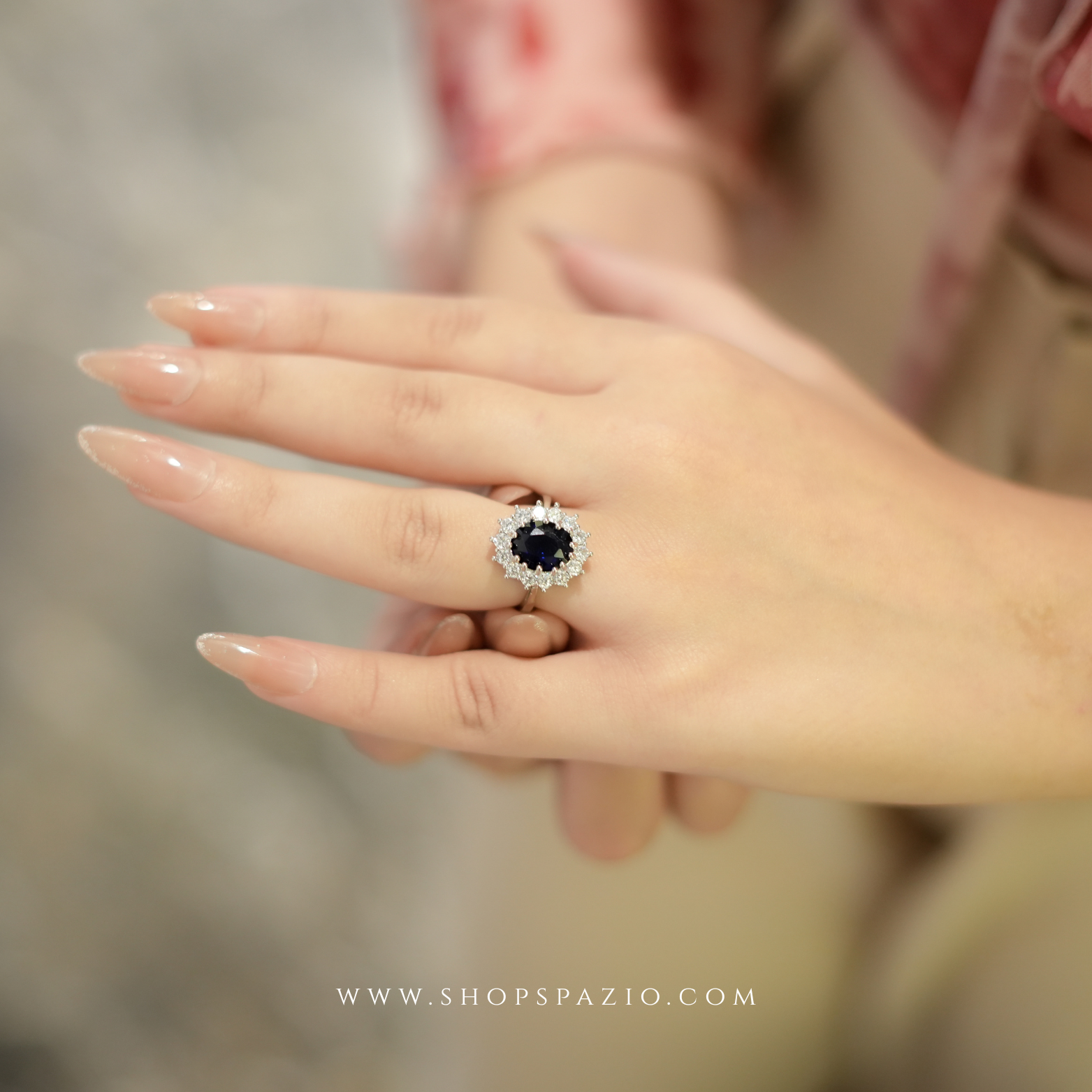 Aura Solitaire Ring - Adjustable