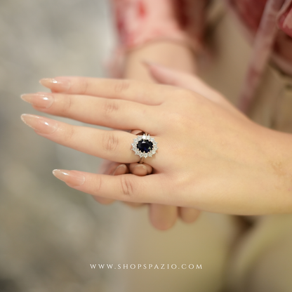 Aura Solitaire Ring - Adjustable