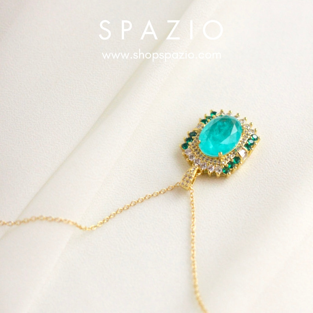 18 K Gold Plated Skyline Pendant necklace