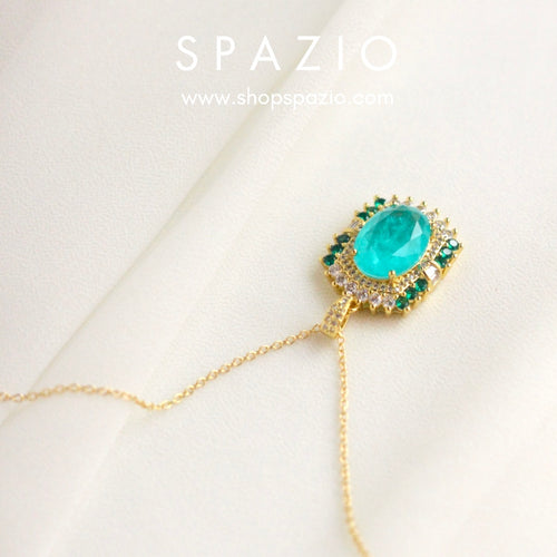 18 K Gold Plated Skyline Pendant necklace