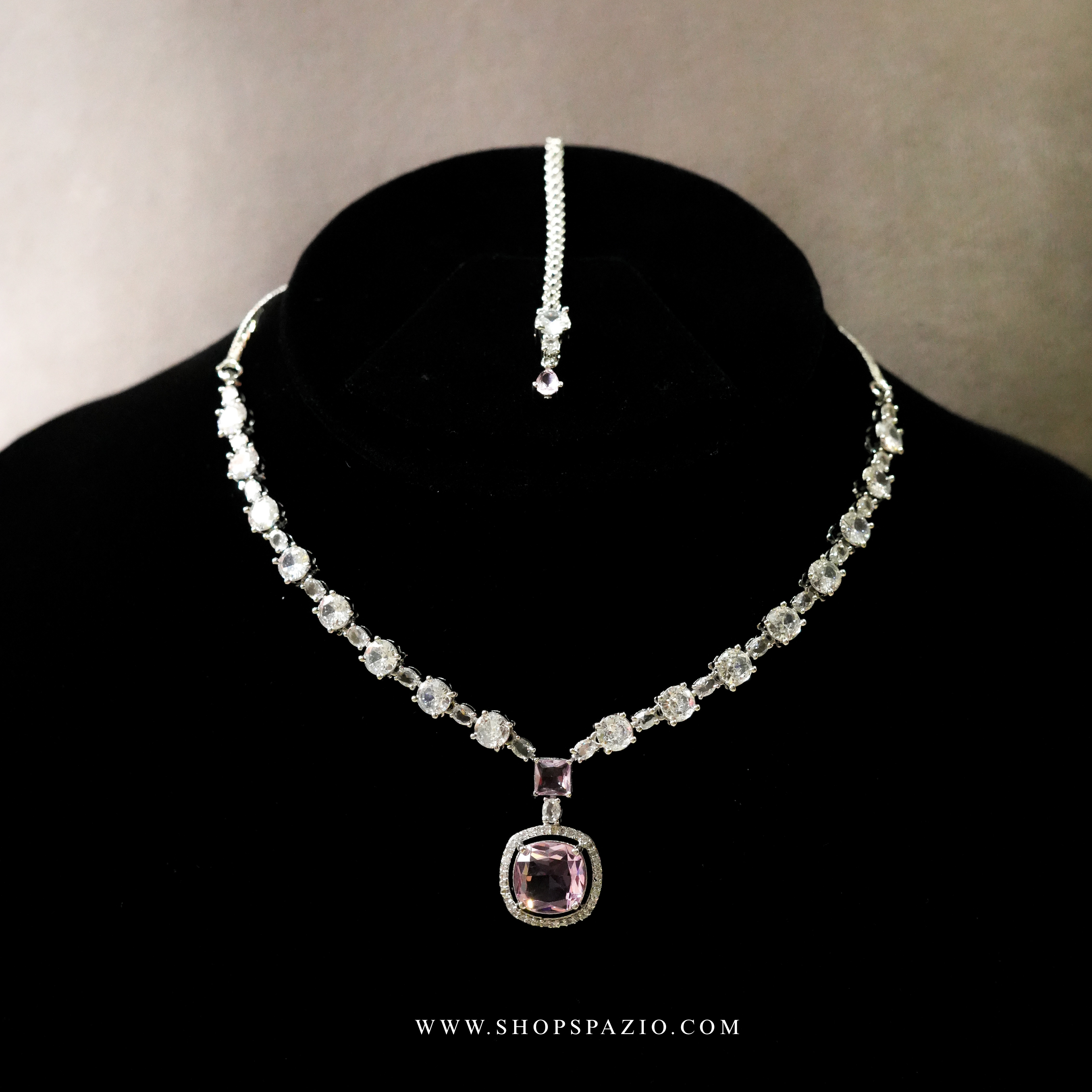 Grace Necklace Set - Pink