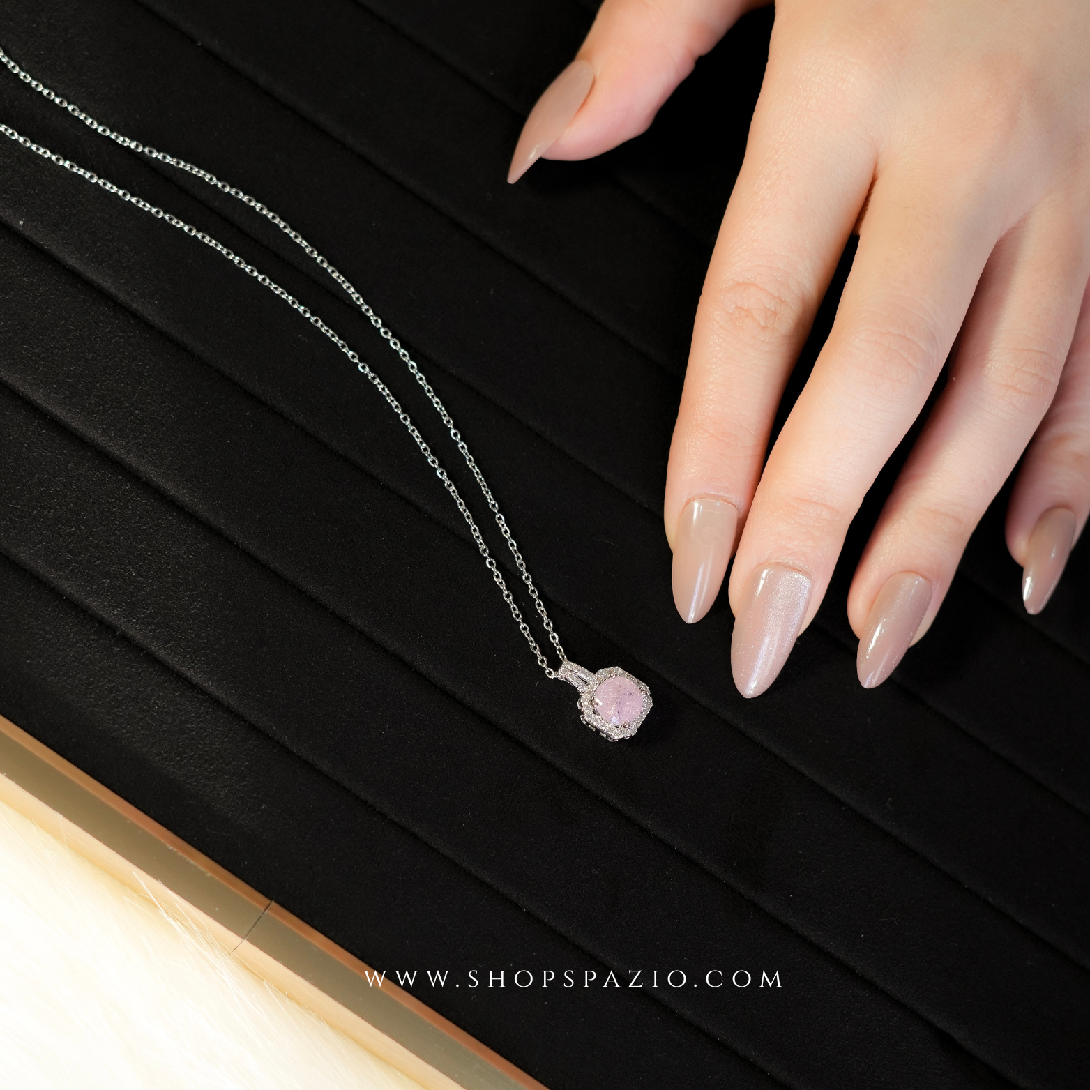 Whisper Pendant - Pink