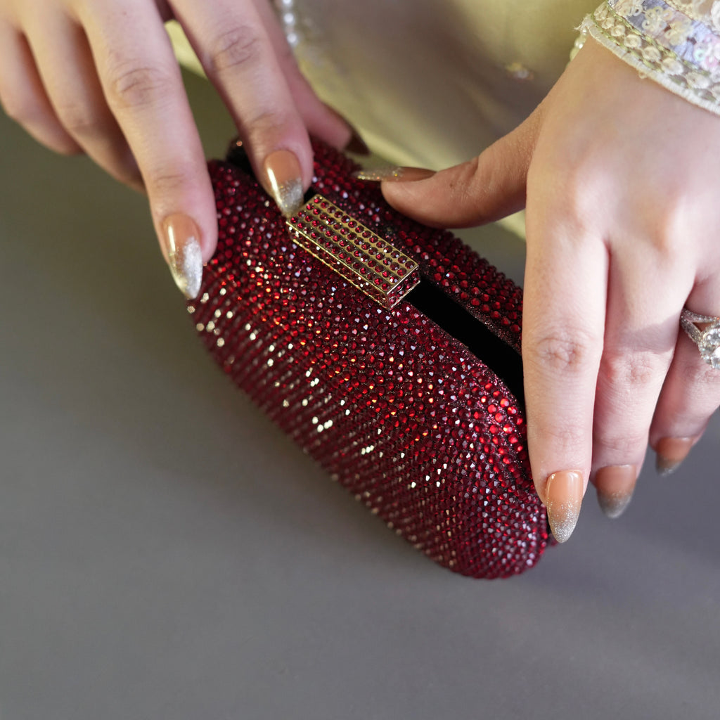 Ruby Night Clutch