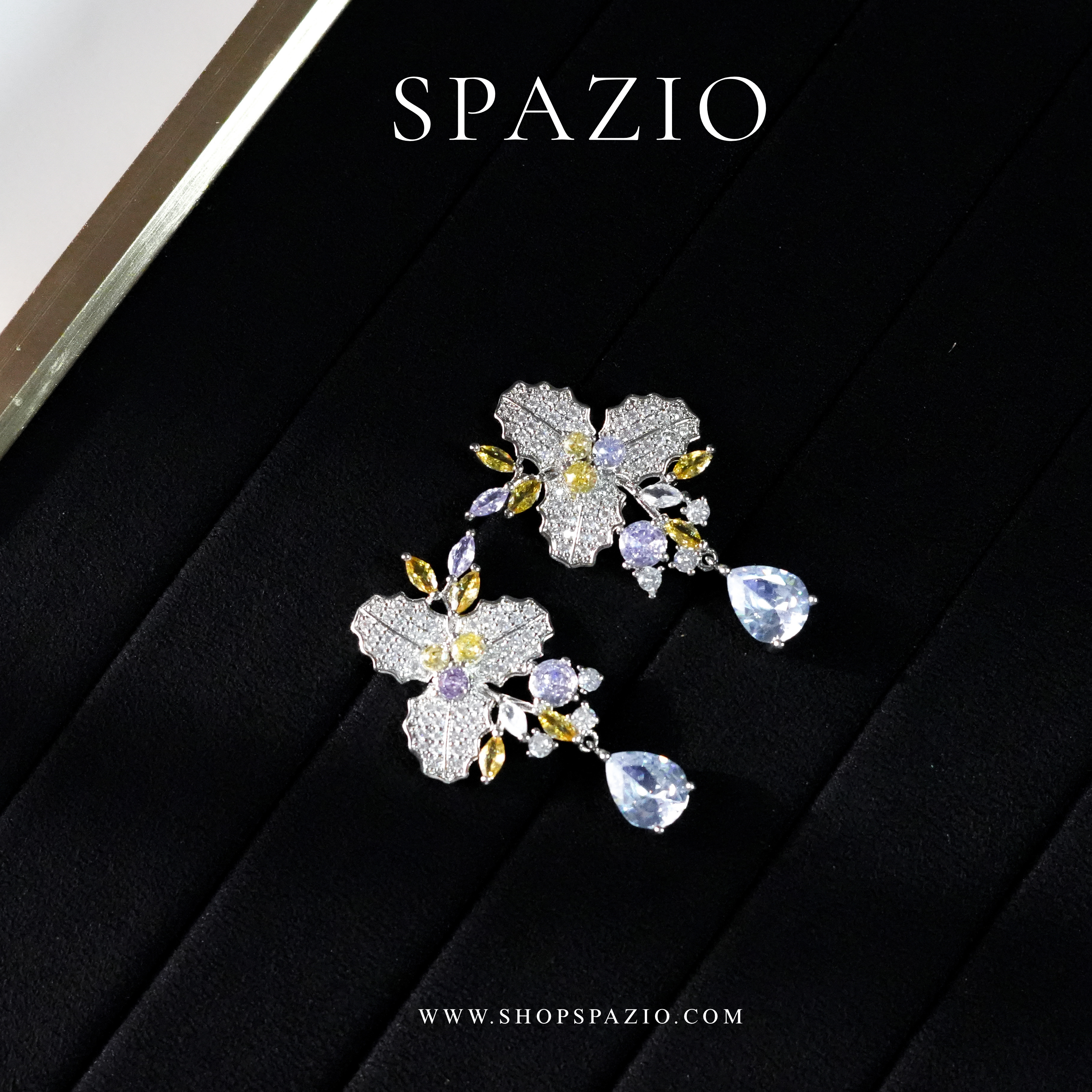 Petal Whisper Earrings - Silver