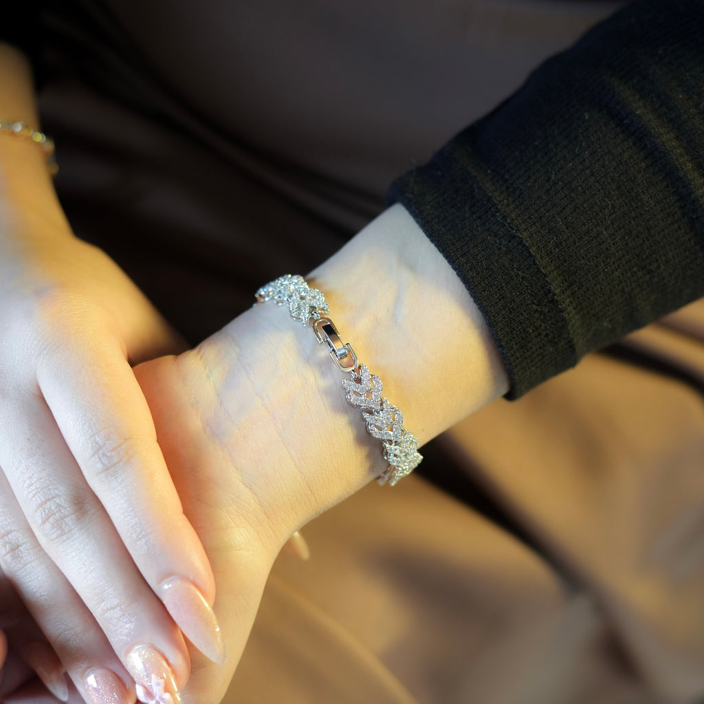 CZ Floral Bracelet
