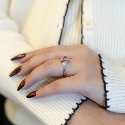 Blush Trinity Ring - Adjustable