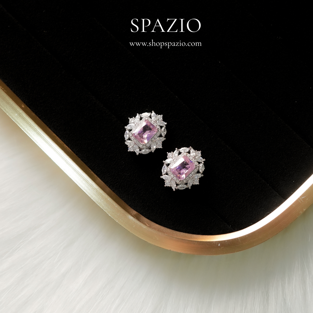 Heritage Ear Studs - Soft Pink