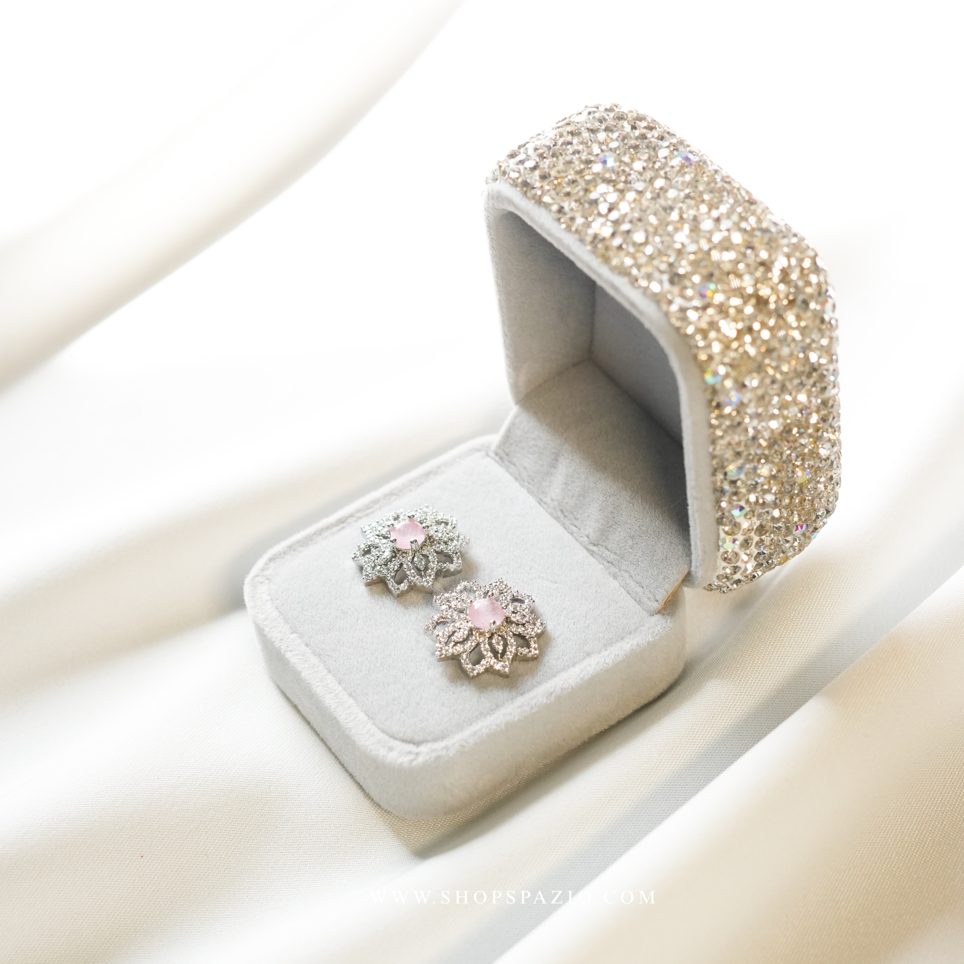 Celeste Bloom Studs -  Pink