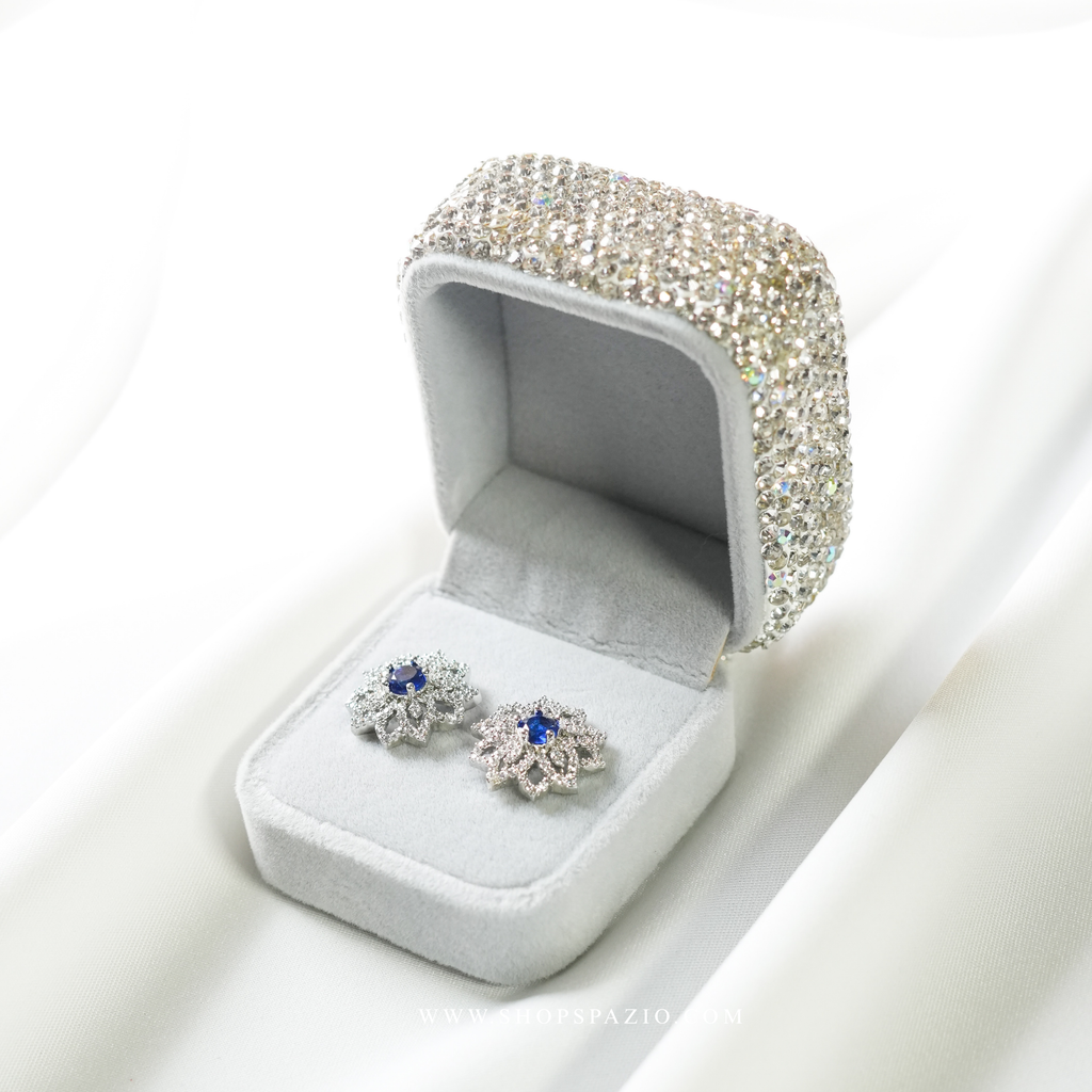 Celeste Bloom Studs -  Blue