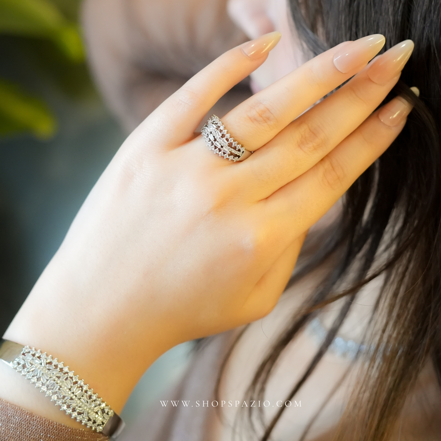 CZ Swirl Duo Set
