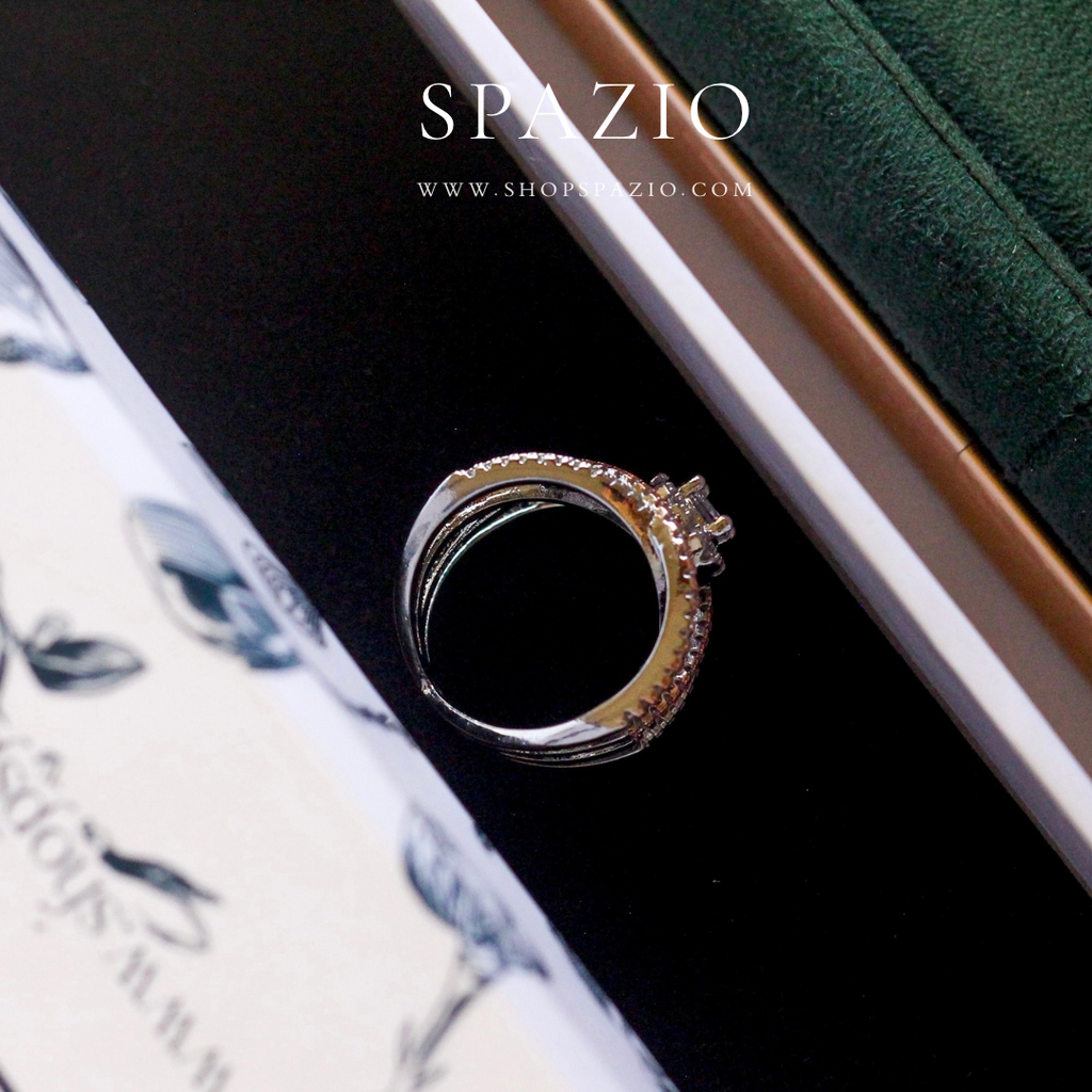 Ethereal Duo CZ Ring