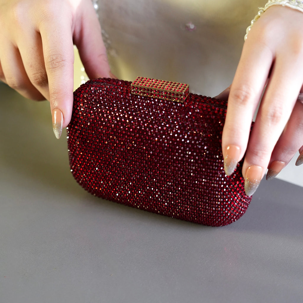 Ruby Night Clutch