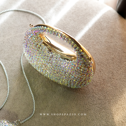 Crystal Halo Bag -  Gold