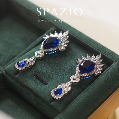 Emron Earrings-Blue