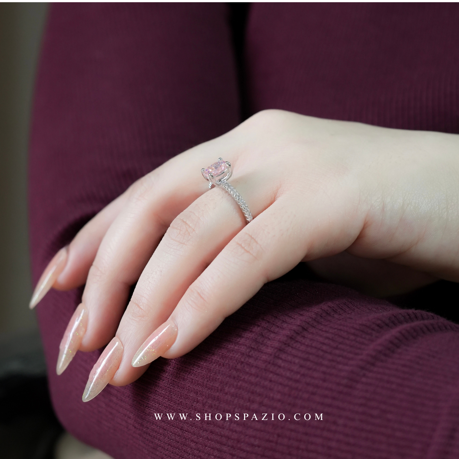 Champagne Glow Ring - Adjustable