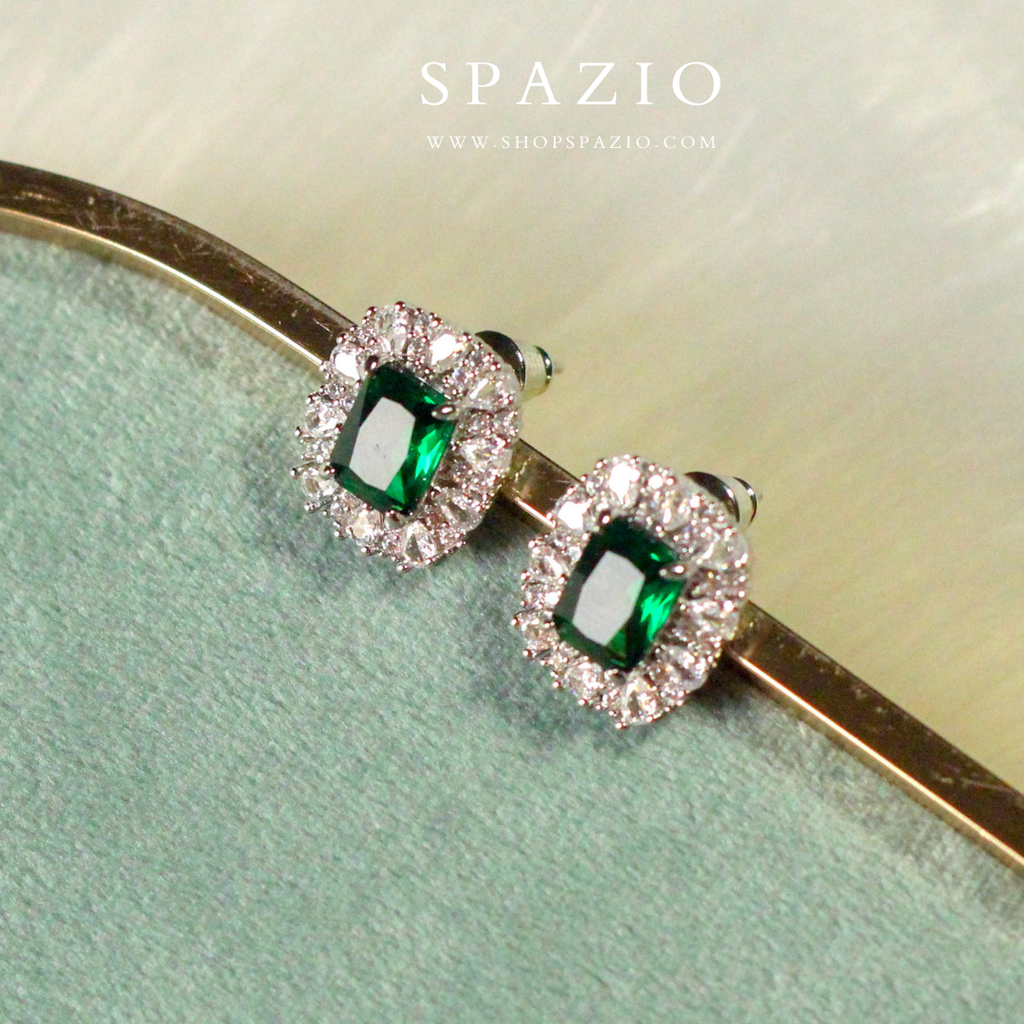 Emerald Mist Studs