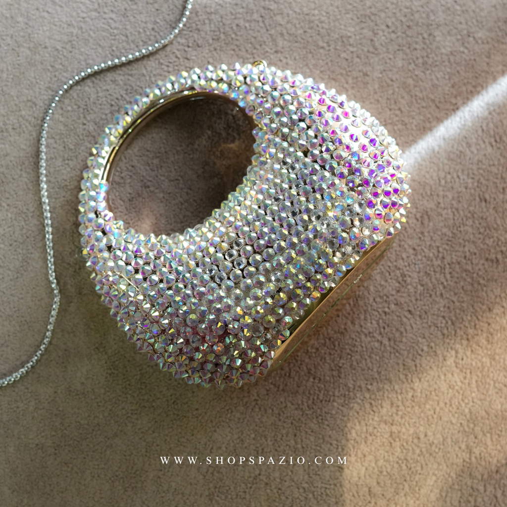 Crystal Halo Bag -  Gold