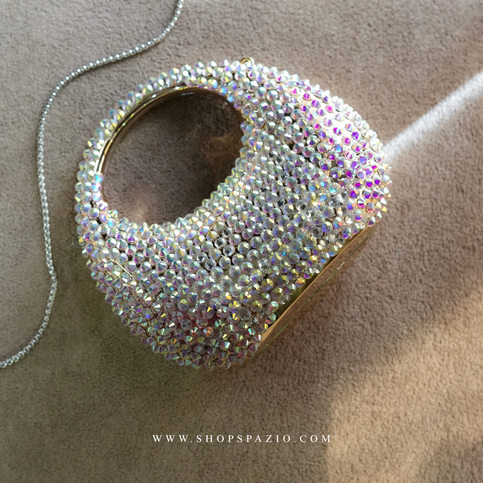 Crystal Halo Bag -  Gold