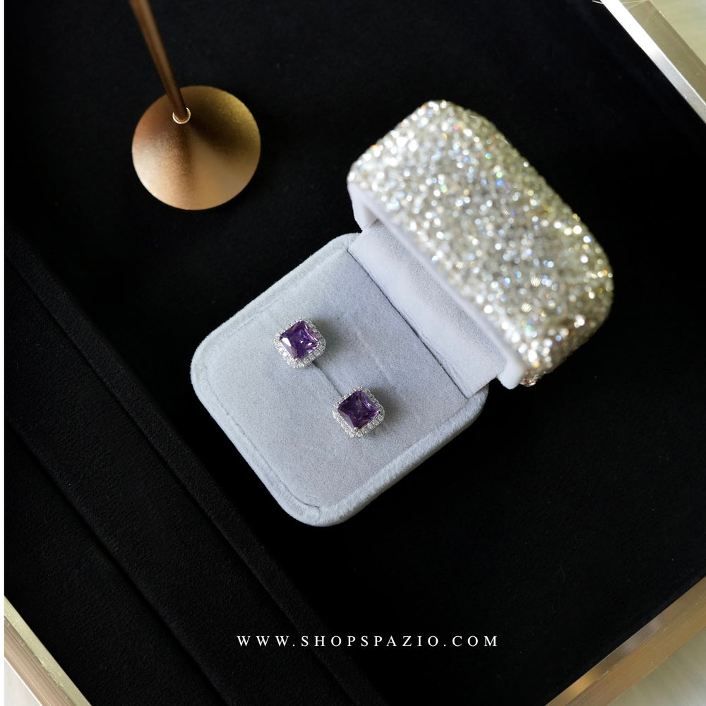 Luna Spark Studs - Purple