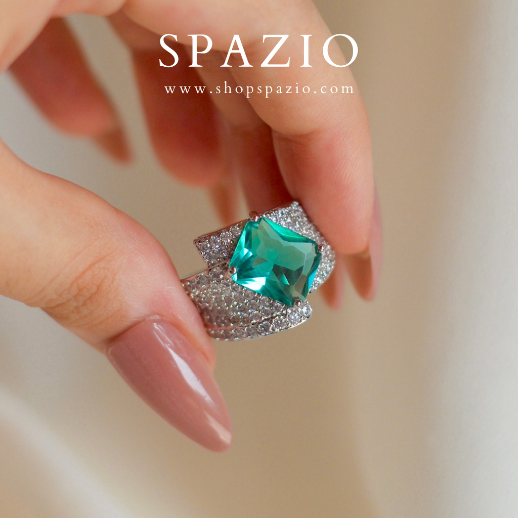 Teal Oasis Ring-Adjustable