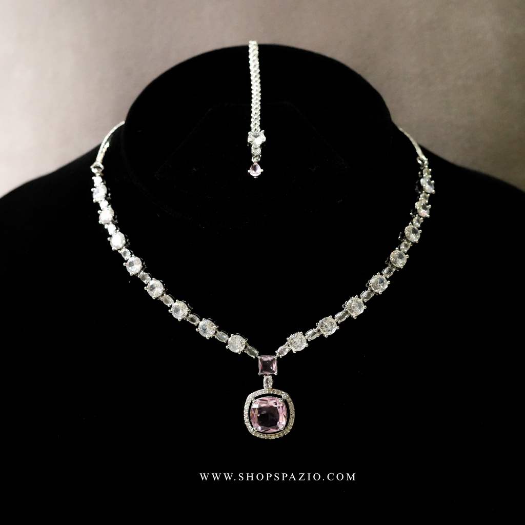 Grace Necklace Set - Pink