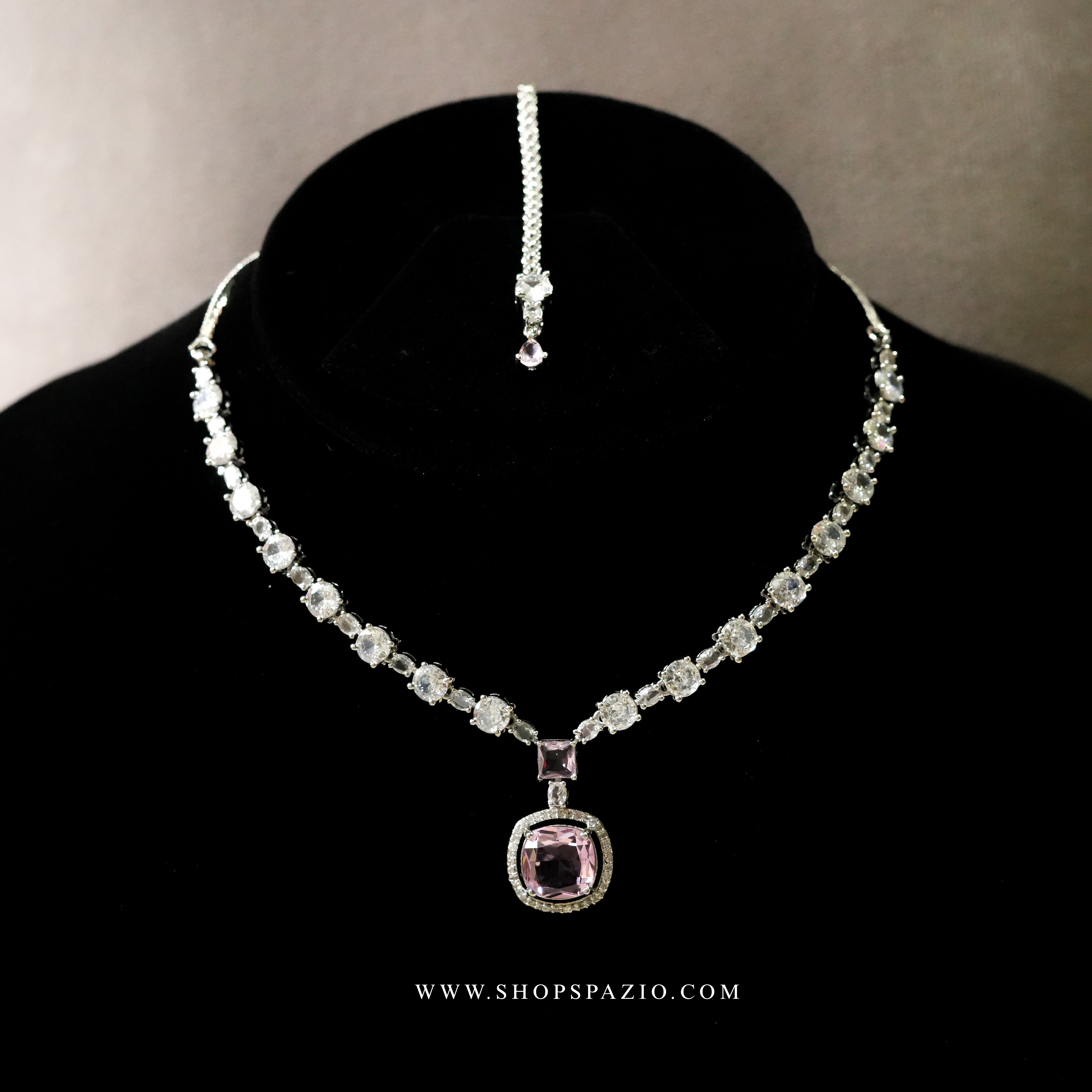 Grace Necklace Set - Pink