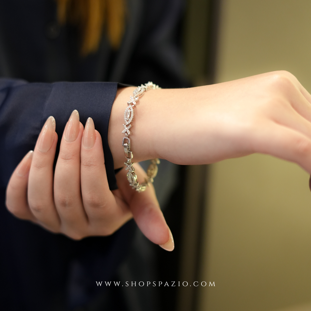 CZ Petal Bracelet