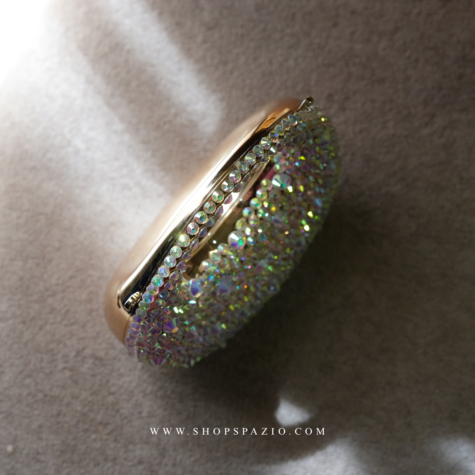 Crystal Halo Bag - Dull Gold