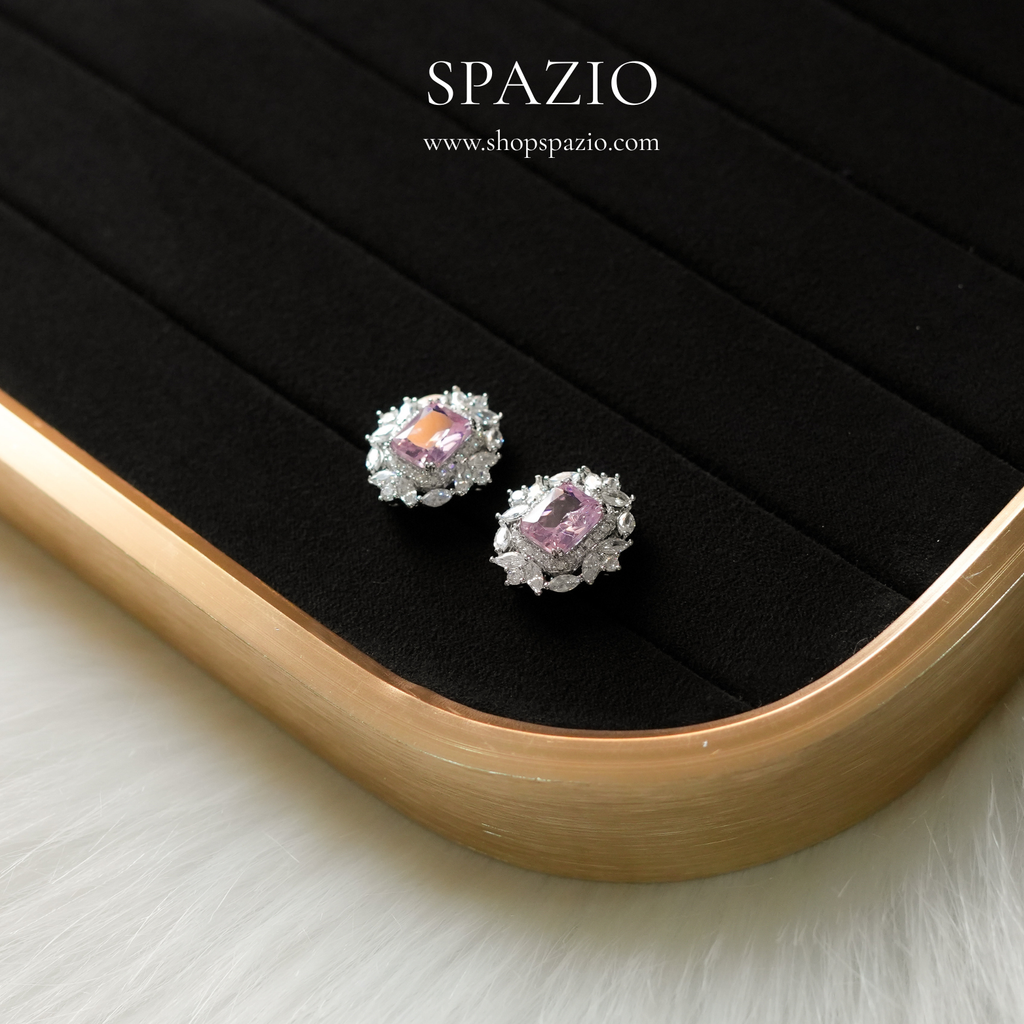 Heritage Ear Studs - Soft Pink