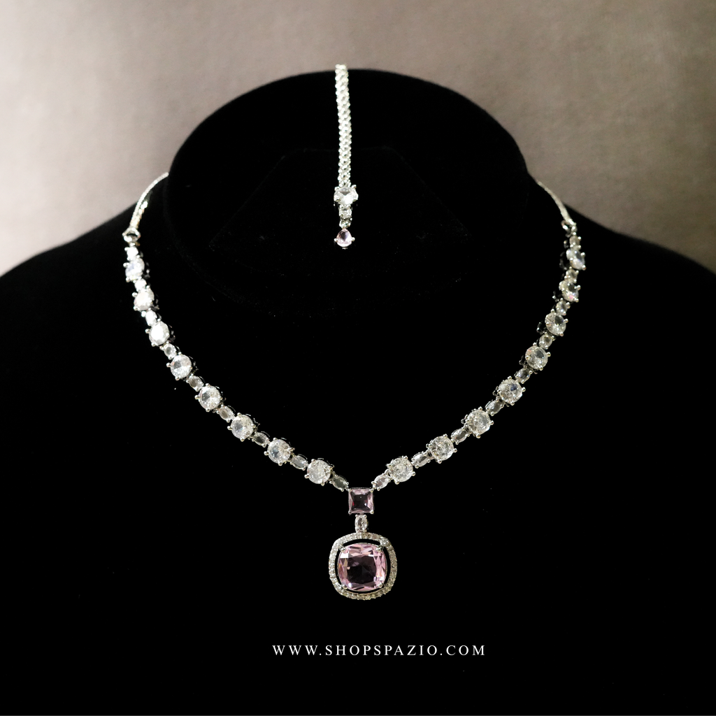 Grace Necklace Set - Pink