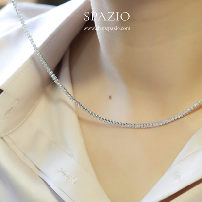CZ Silver Tennis Chain