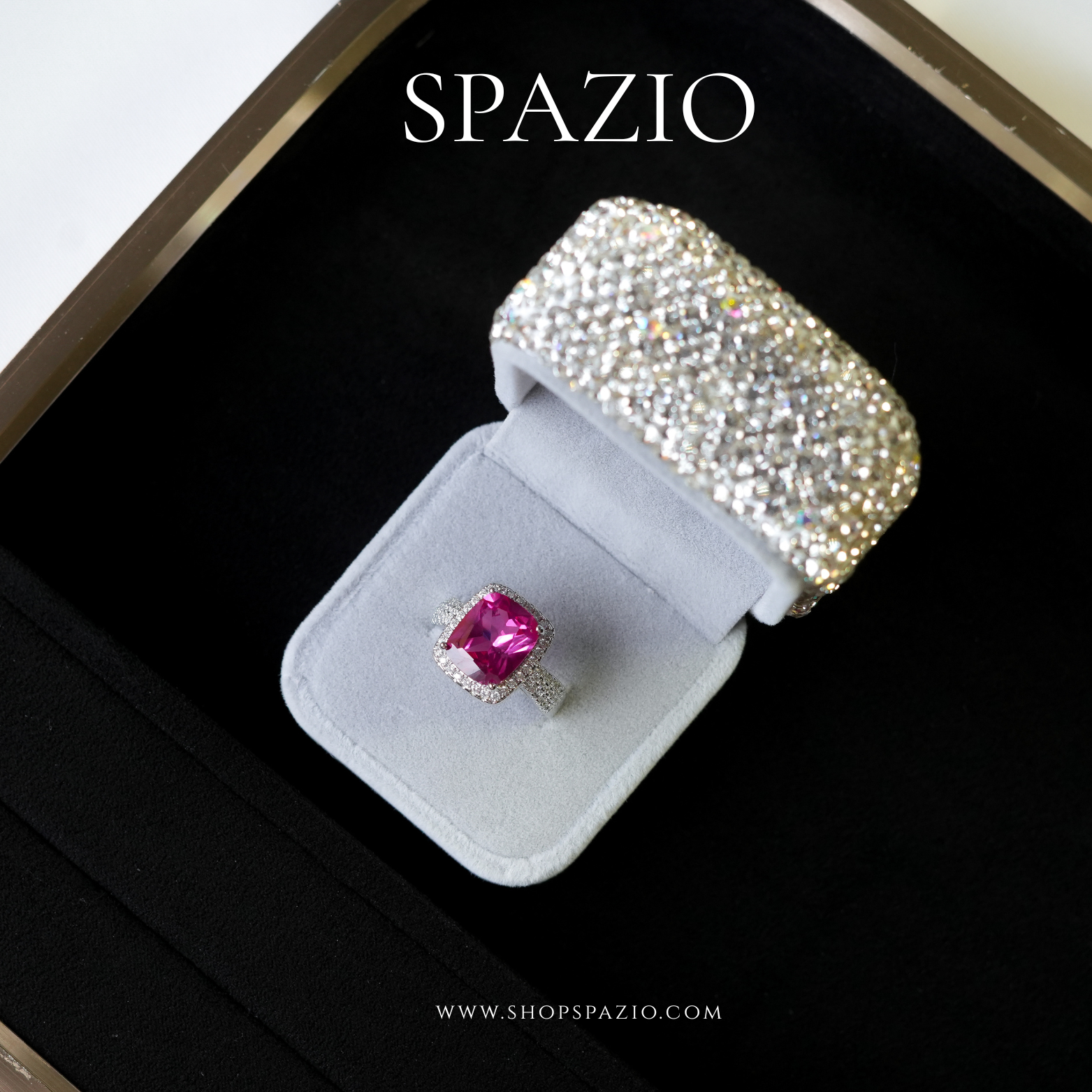 Ruby Radiance Ring - Adjustable