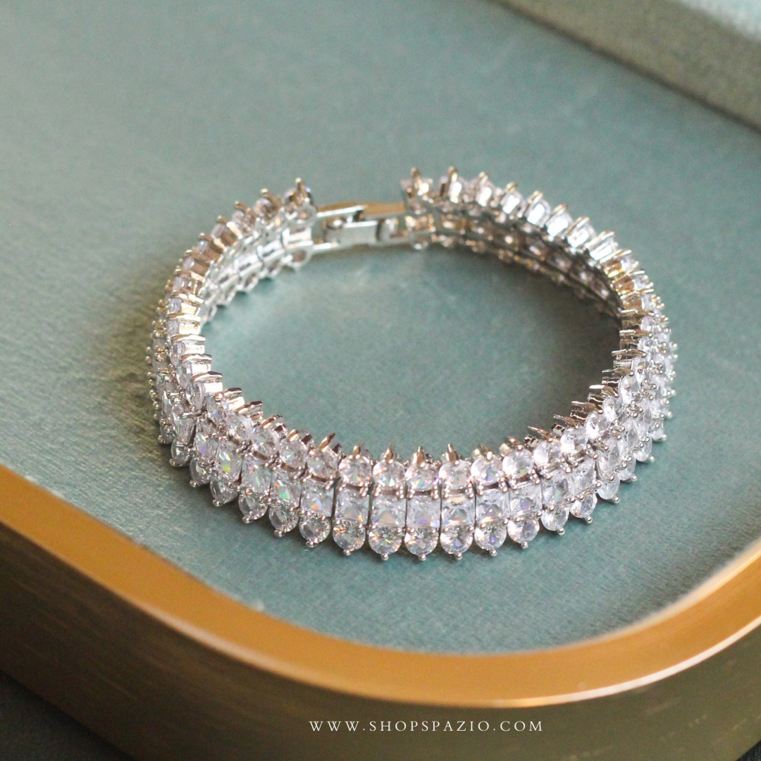 Silver Majesty CZ Bracelet