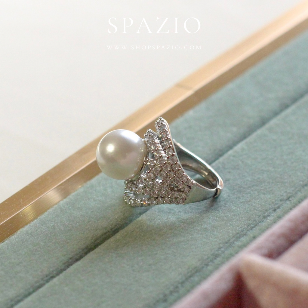 Solène Pearl Ring - Adjustable