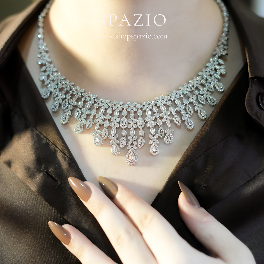 Silver Royale Necklace Set