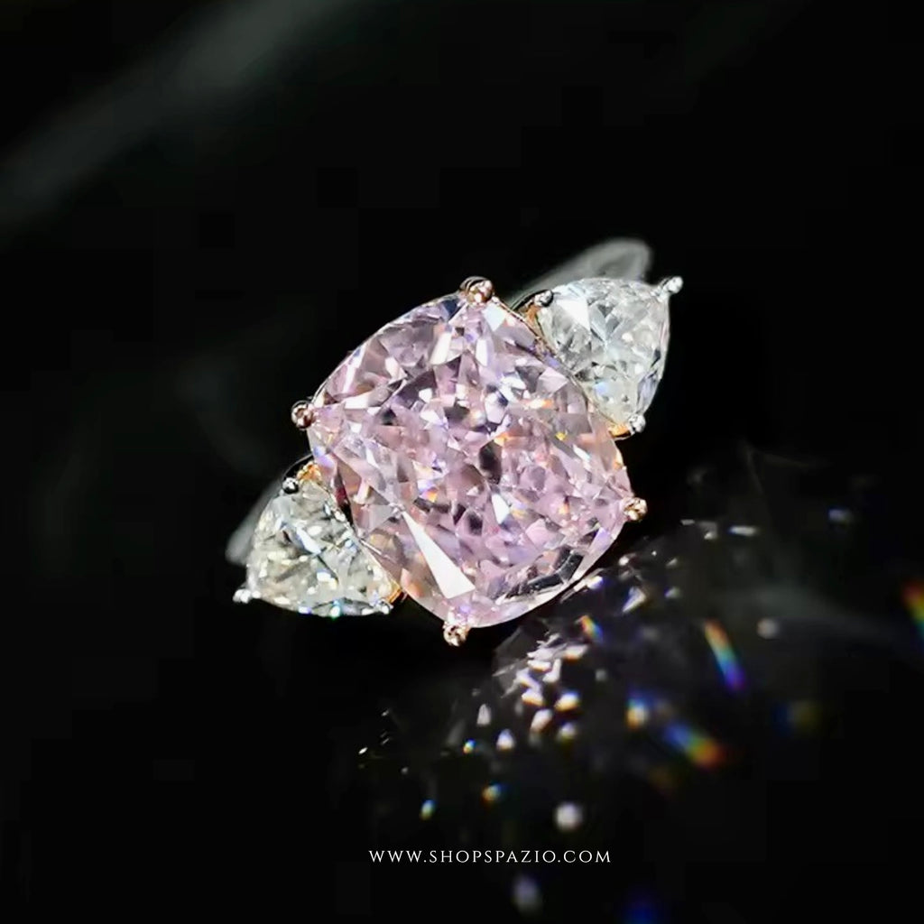 CZ Blush Whisper Ring - Adjustable