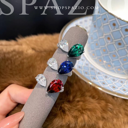 Adjustable Glow Glint Ring - Blue